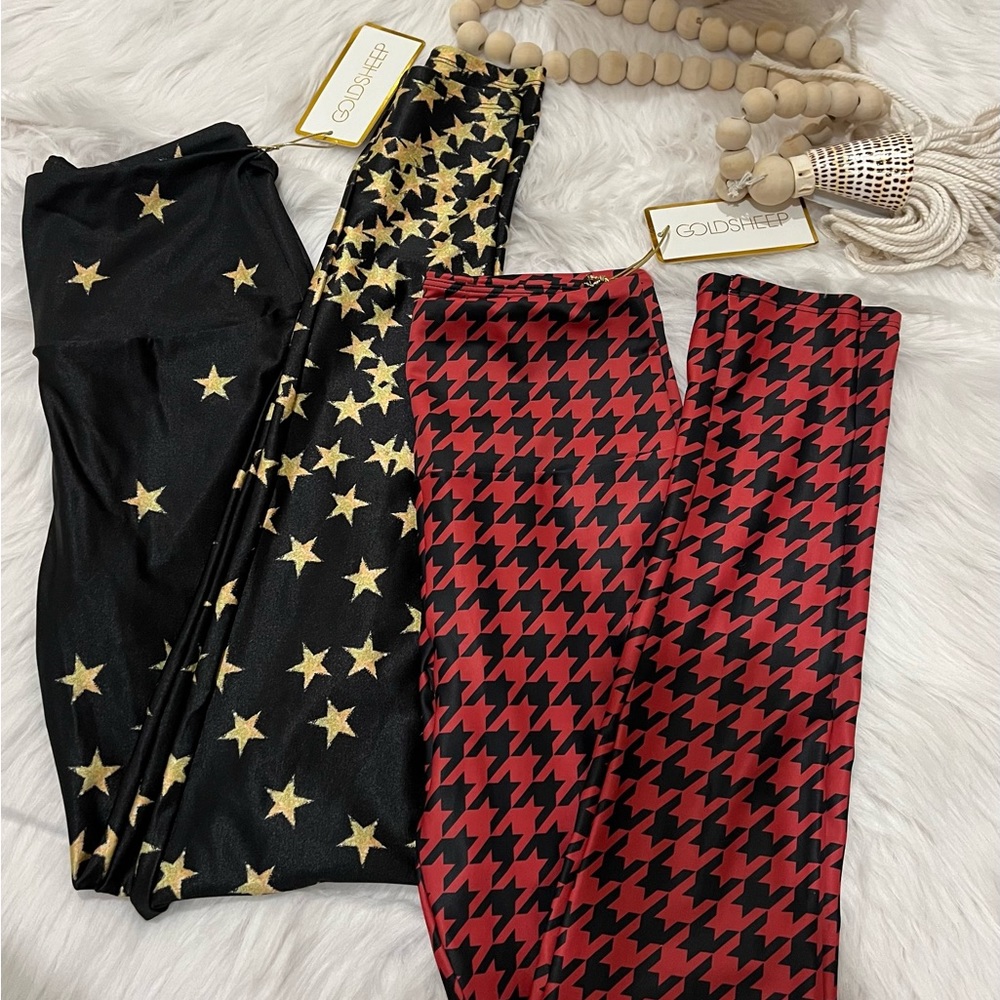 NWT Goldsheep leggings set of 2! Womens size Small MSRP$98 each